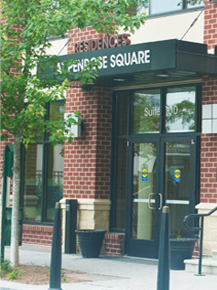 Entrance to Penrose Square Residences